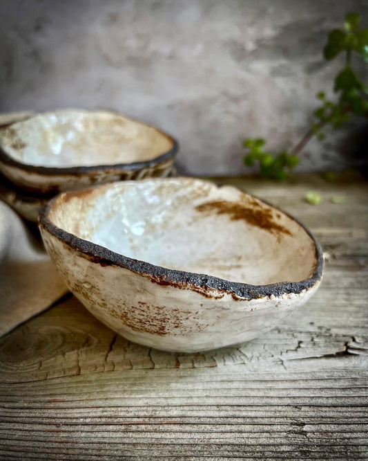 Ceramic Bowls, Handmade Bowls, Rustic Bowls, Minimalist Stoneware, Handmade Ceramic Bowls, Ceramic Soup Bowl, Tilted Bowl, Irregular Shape