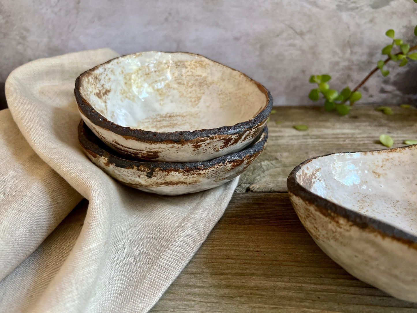 Ceramic Bowls, Handmade Bowls, Rustic Bowls, Minimalist Stoneware, Handmade Ceramic Bowls, Ceramic Soup Bowl, Tilted Bowl, Irregular Shape