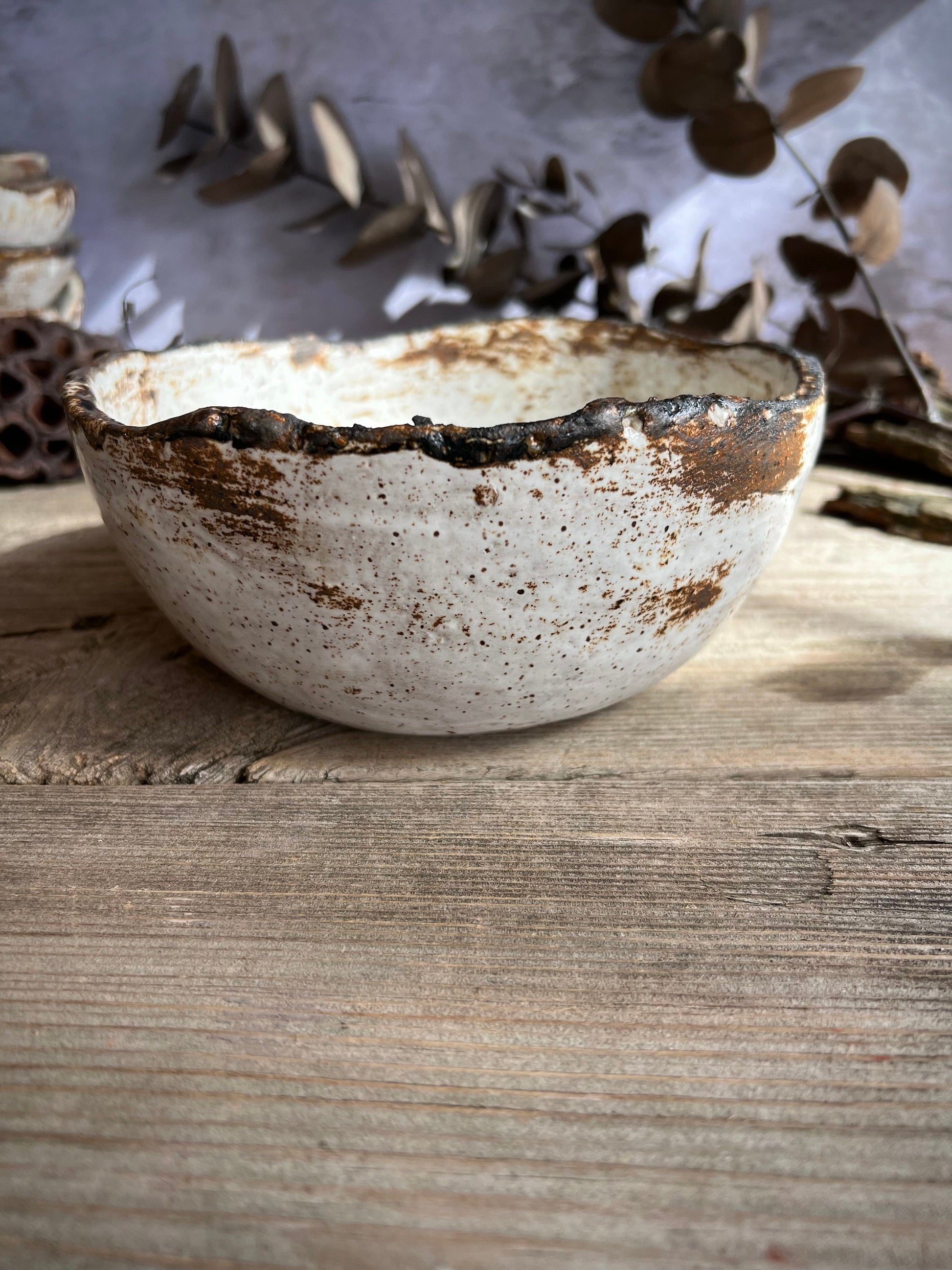Ceramic Bowl, Handmade Bowl, Rustic Bowl, Farmhouse Stoneware, Handmade Ceramic Bowl, Ceramic Serving Bowl, Irregular Bowl, Pottery Bowl