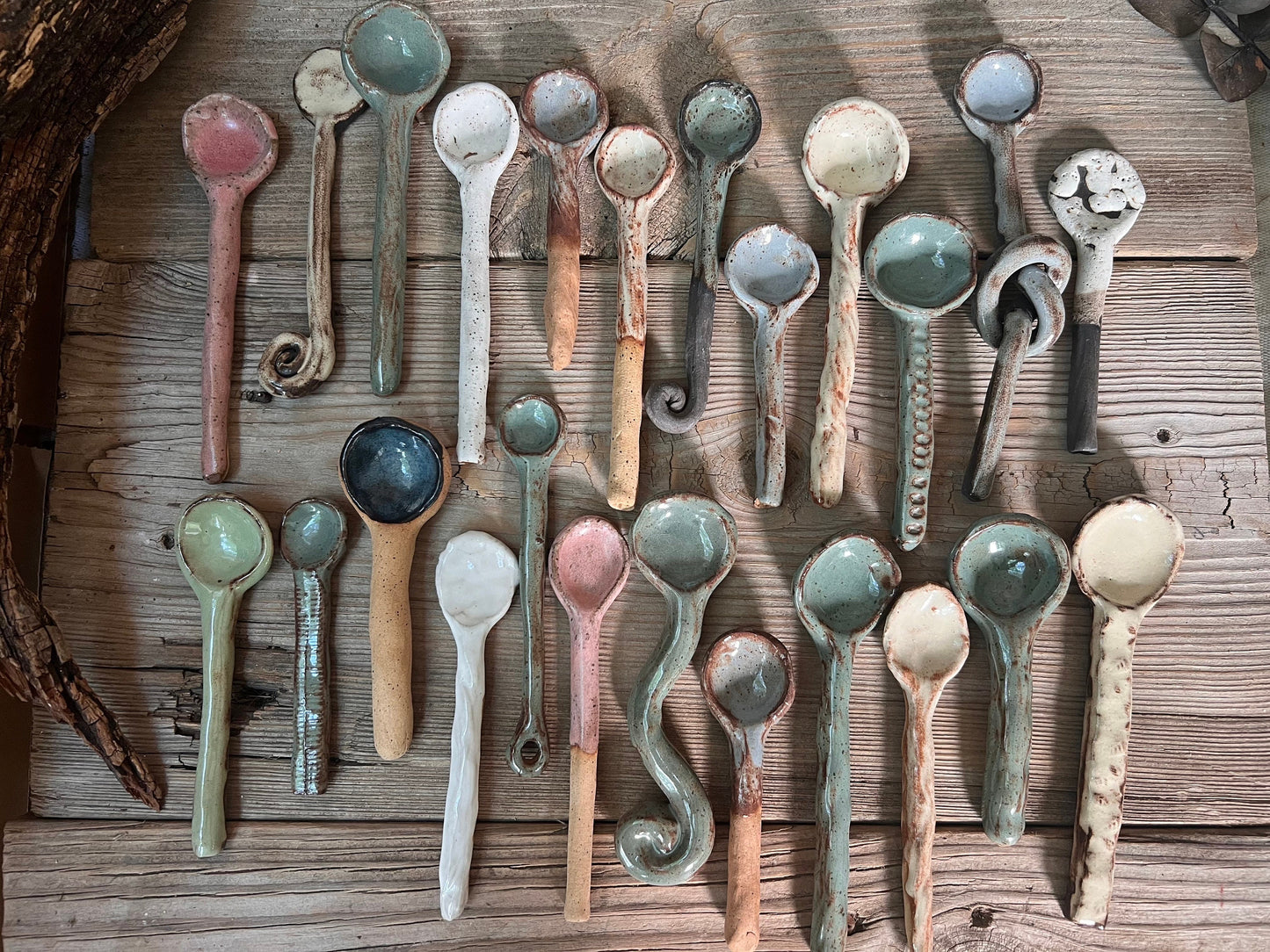 Ceramic Spoons, Stirring Spoons, Handmade Ceramic Spoons, Handmade Pottery Spoons, Mothers Day Gift, Gift For Her, Organic Shapes Spoons