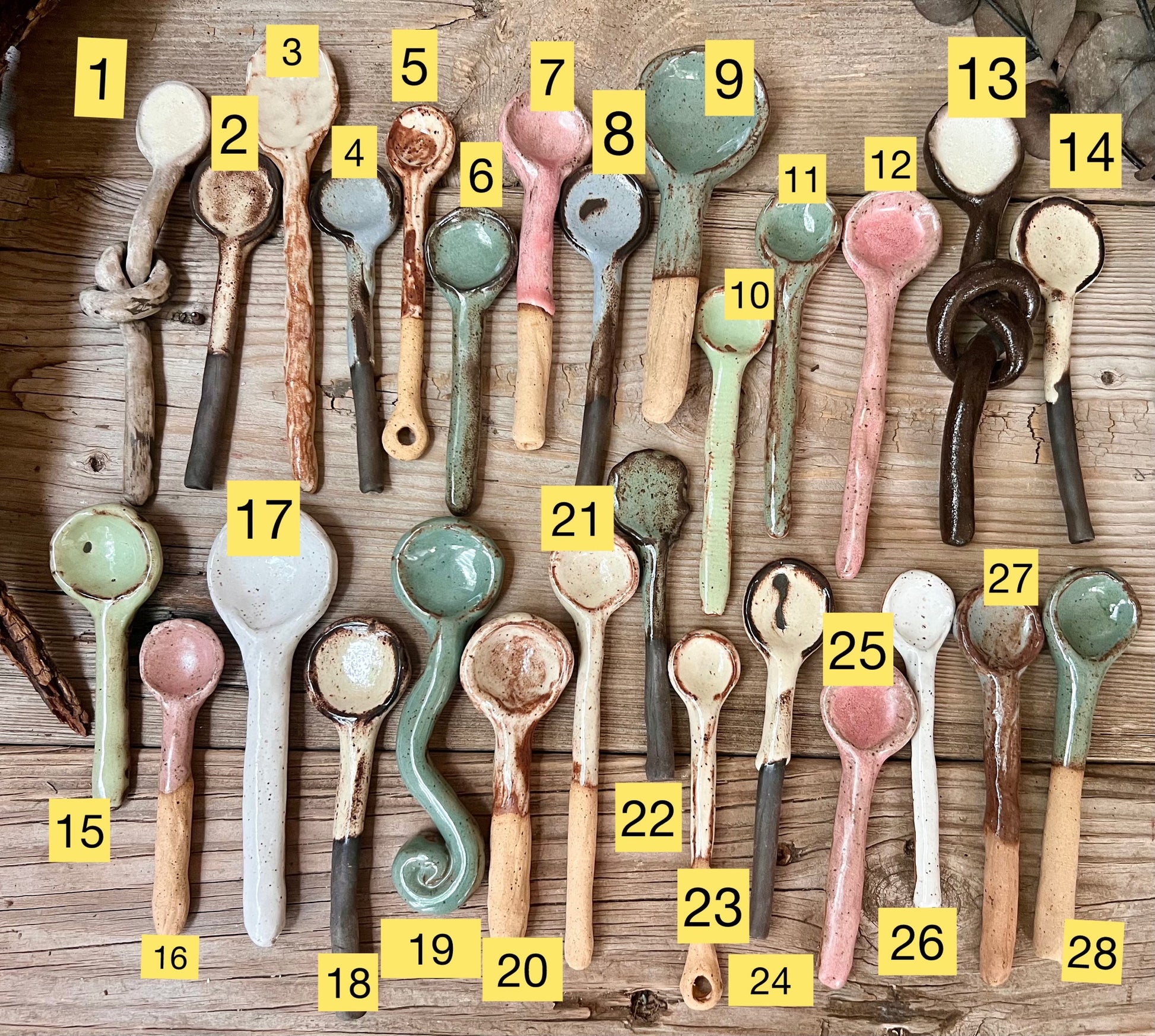 Ceramic Spoons, Stirring Spoons, Handmade Ceramic Spoons, Handmade Pottery Spoons, Minimalist Decor, Handmade Spoons, Organic Shapes Spoons