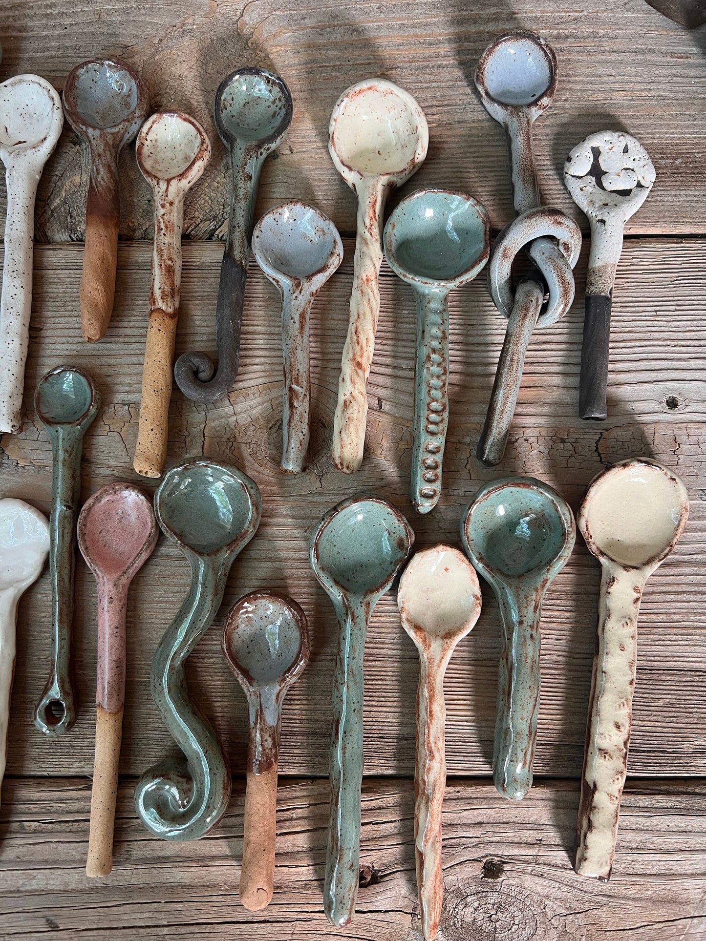 Ceramic Spoons, Stirring Spoons, Handmade Ceramic Spoons, Handmade Pottery Spoons, Mothers Day Gift, Gift For Her, Organic Shapes Spoons