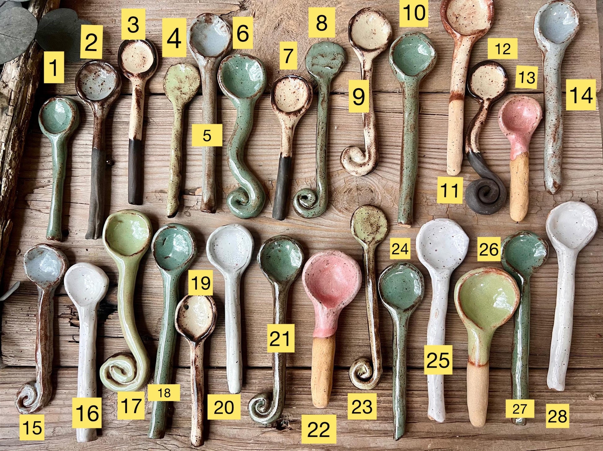 Ceramic Spoons, Stirring Spoons, Handmade Ceramic Spoons, Handmade Pottery Spoons, Minimalist Decor, Handmade Spoons, Christmas Gift, Gifts