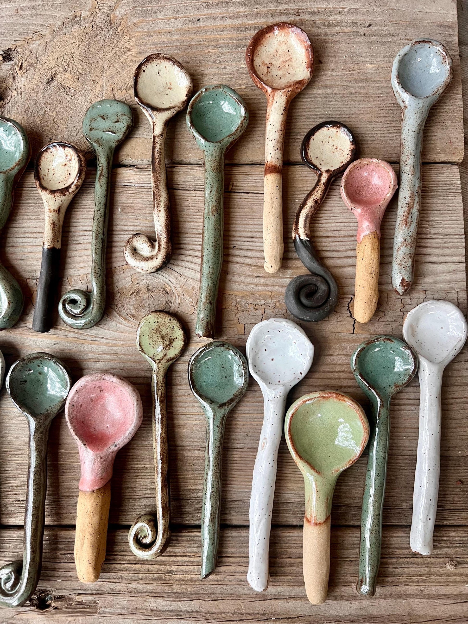 Ceramic Spoons, Stirring Spoons, Handmade Ceramic Spoons, Handmade Pottery Spoons, Minimalist Decor, Handmade Spoons, Christmas Gift, Gifts